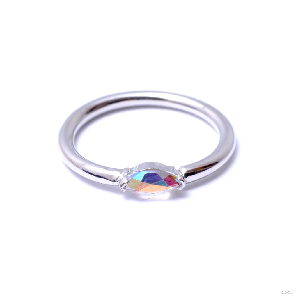 Marquise V Prong Seam Ring in Gold from BVLA - Image 4