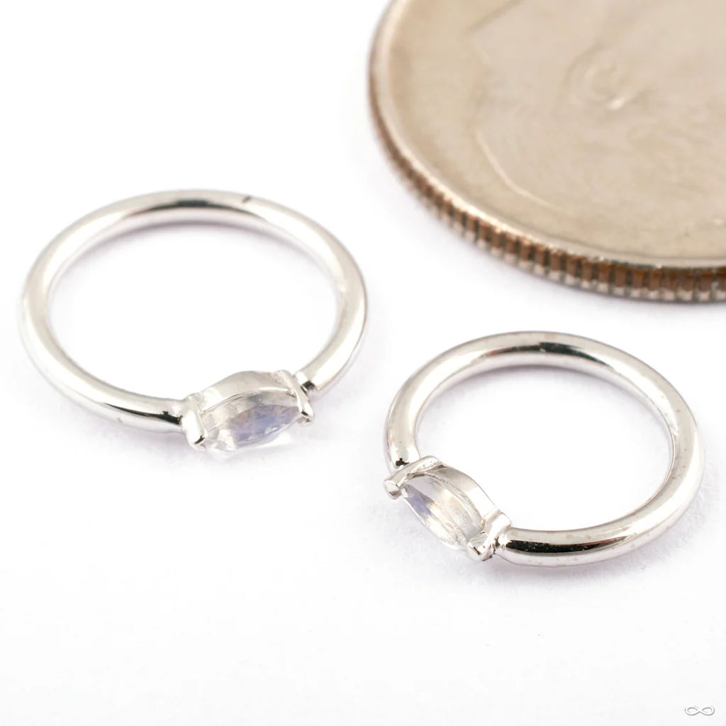 Marquise V Prong Seam Ring in Gold from BVLA - Image 5