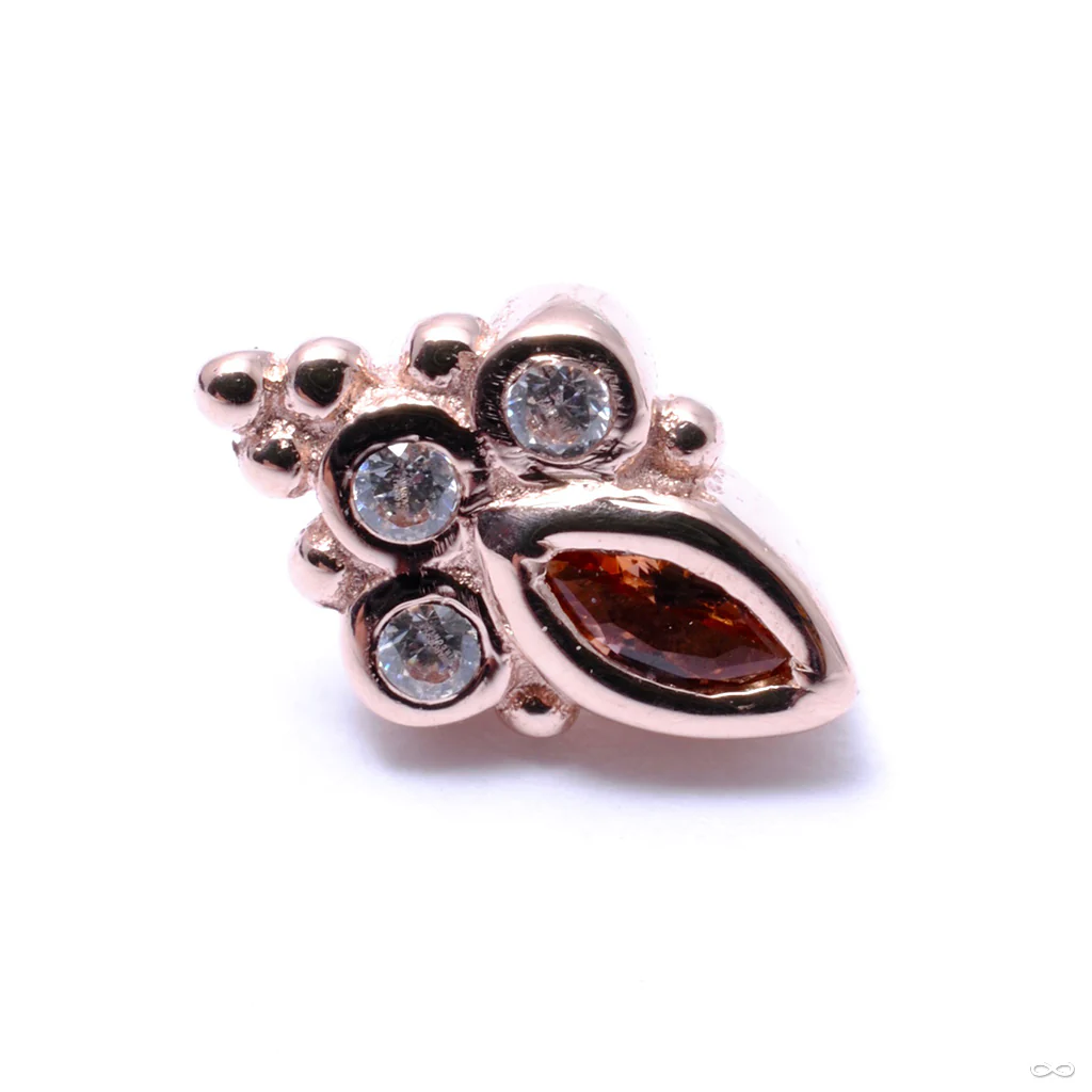 Mini Marquise Sarai Press-fit End in Gold from BVLA - Image 11