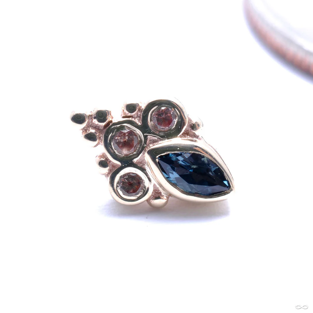 Mini Marquise Sarai Press-fit End in Gold from BVLA - Image 13