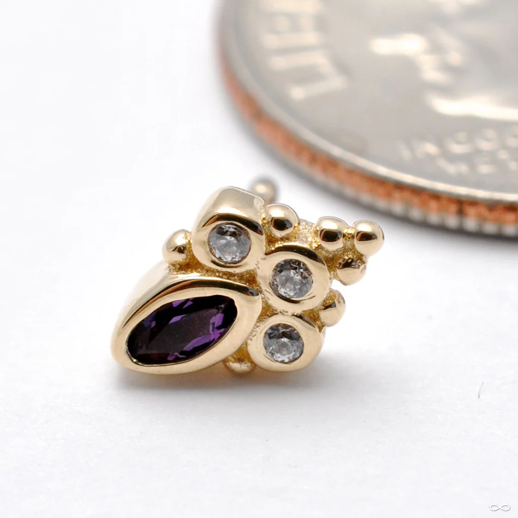 Mini Marquise Sarai Press-fit End in Gold from BVLA - Image 14