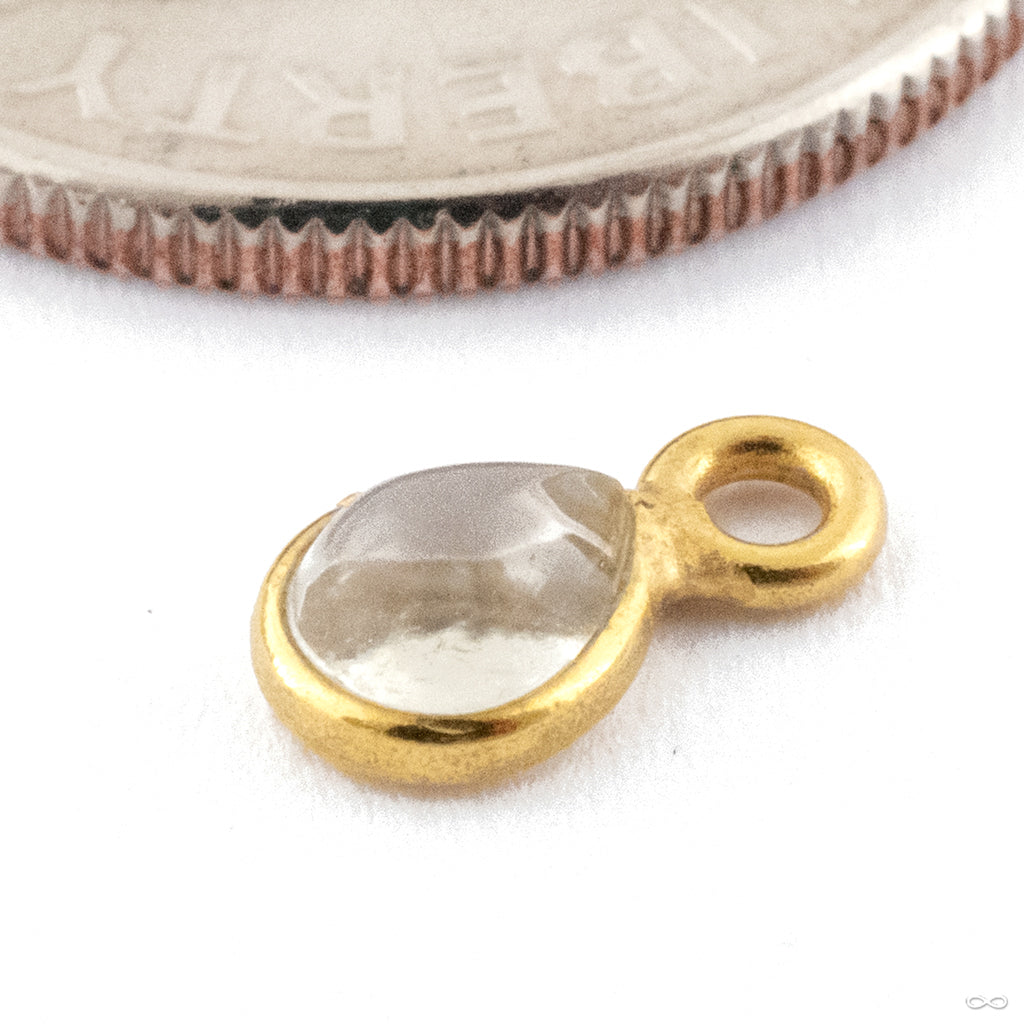 Mini Moonstone Charm in Gold from Oracle - Image 2