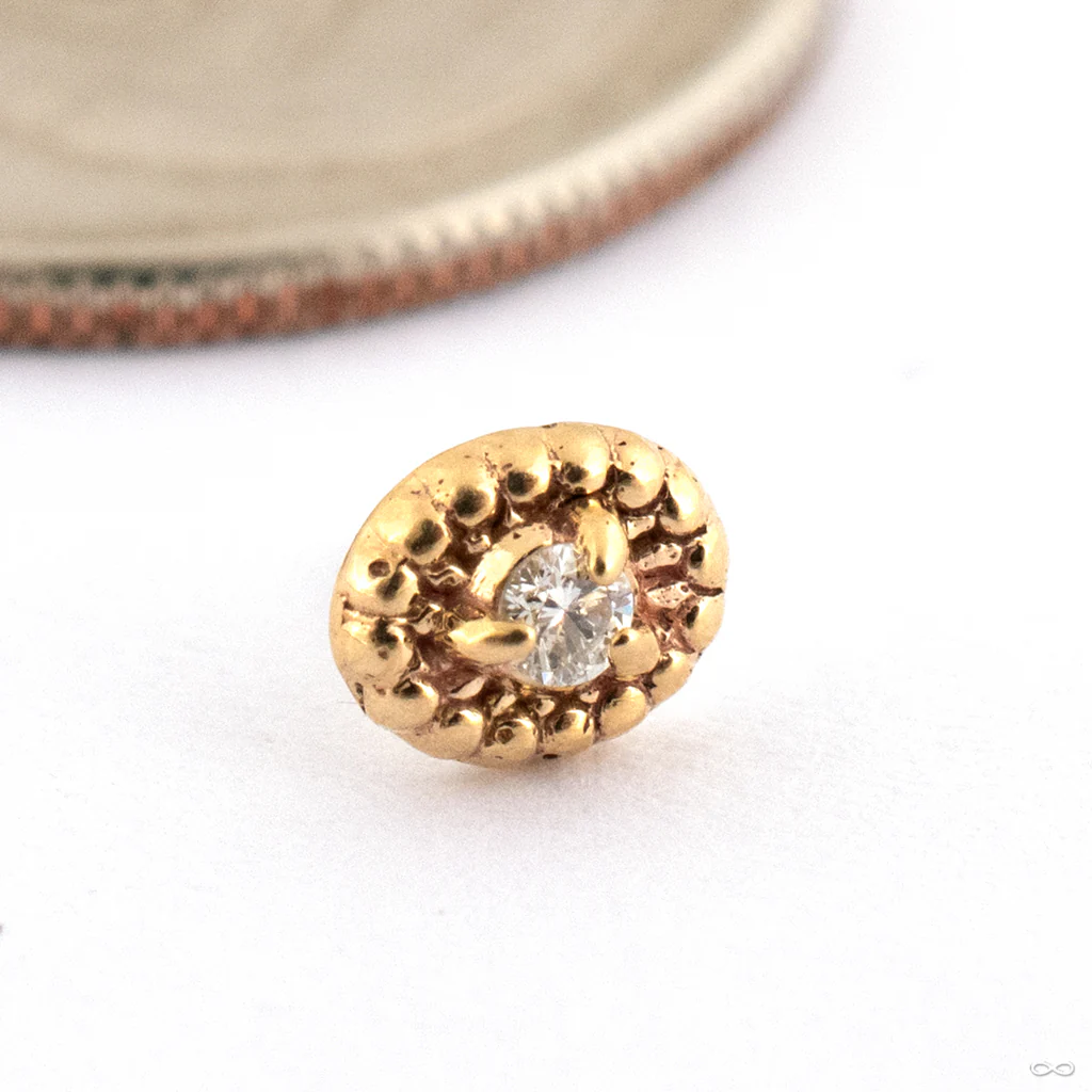 Morsel Press-fit End in Gold from Sacred Symbols