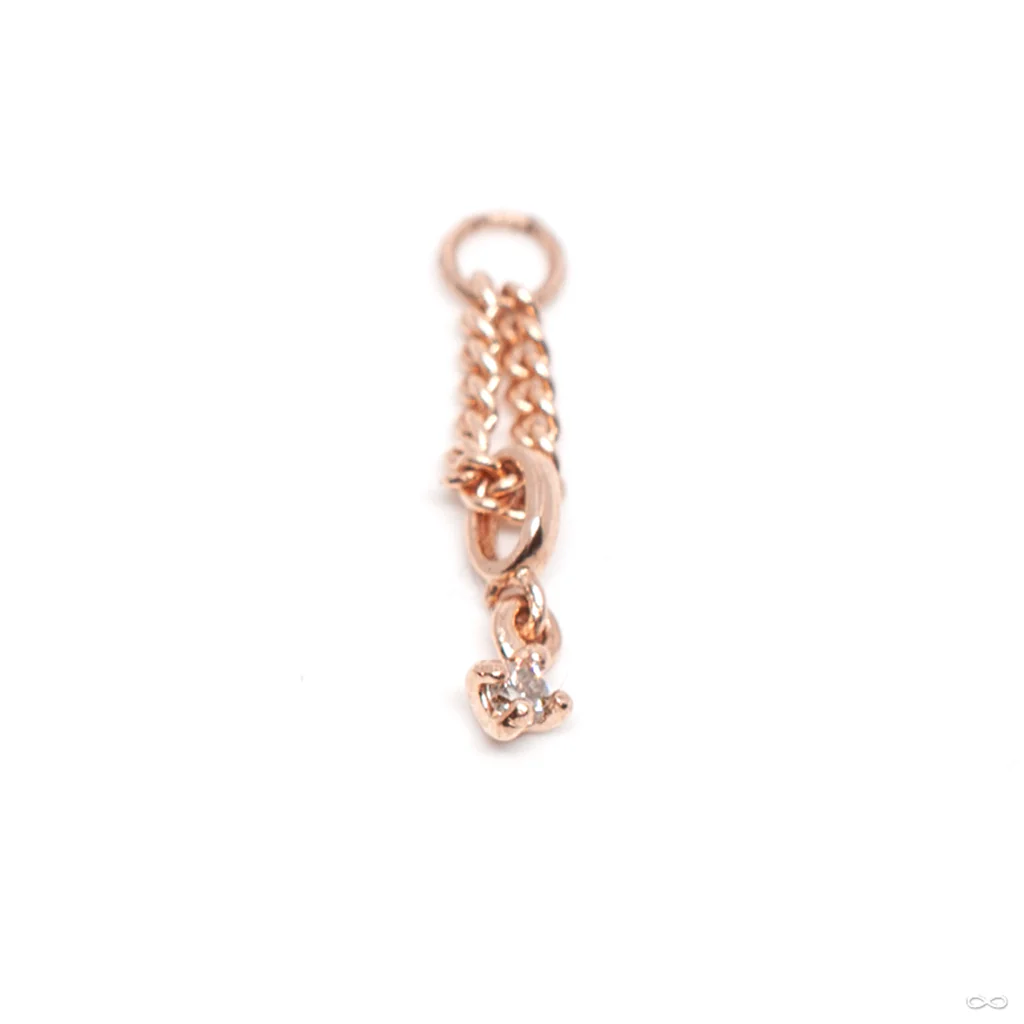One Single Stone Charm in Gold from Hialeah - Image 2