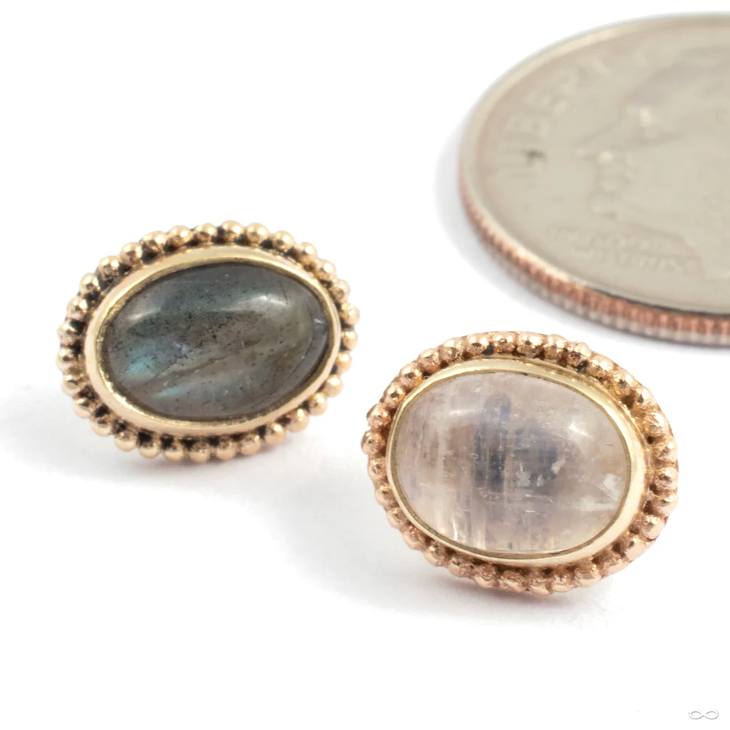Oval Press-Fit End in Gold from Oracle