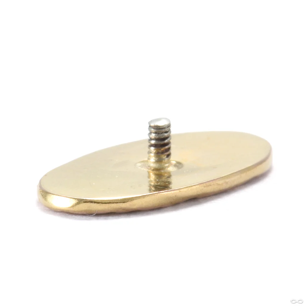 Oval Wave Threaded End in Gold from Origins Handmade - Image 2