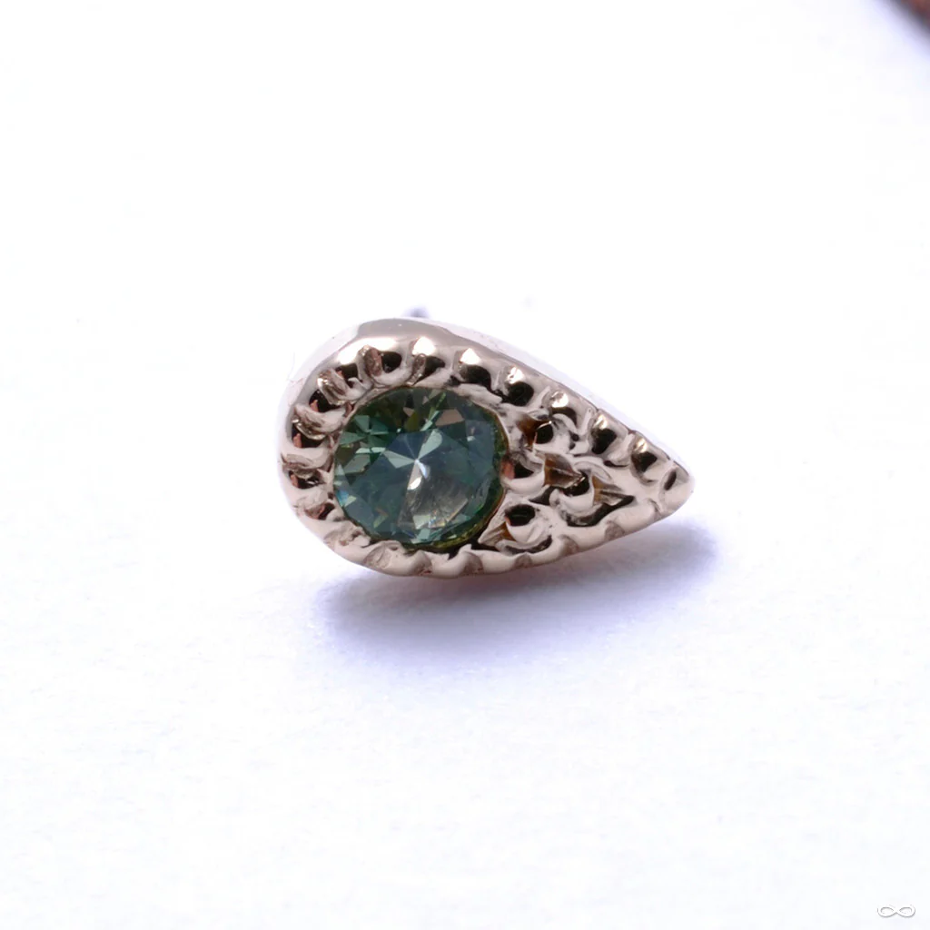 Pavé Teardrop Press-fit End in Gold from BVLA - Image 7