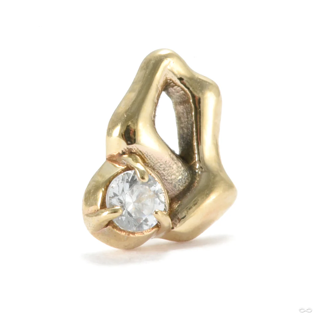 Pedestal Press-fit End in Gold from Sacred Symbols - Image 2