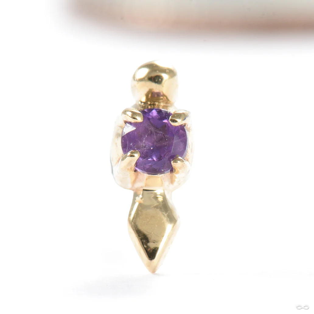 Pierced Press-fit End in Gold from Sacred Symbols