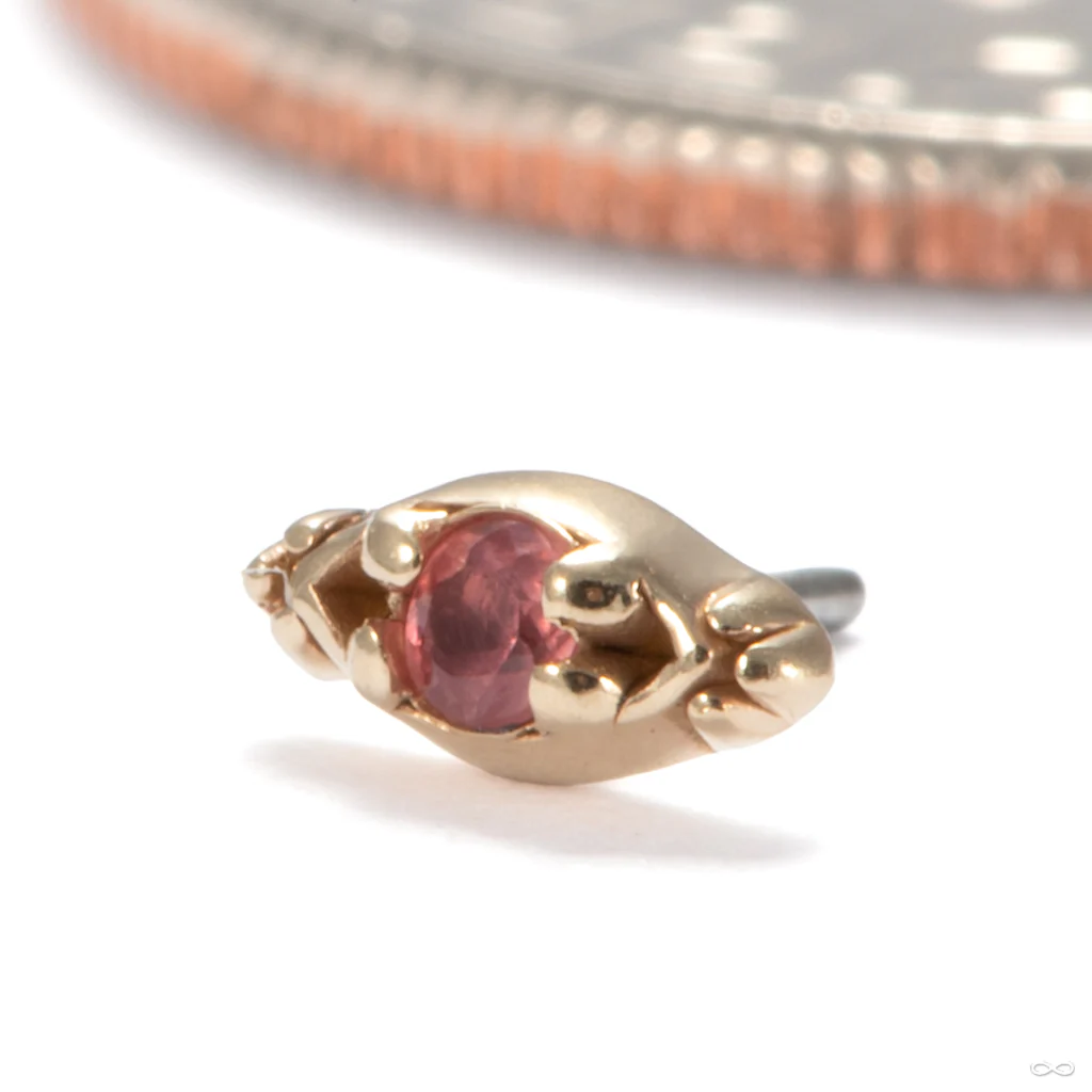 Princesa Press-fit End in Gold from Sacred Symbols
