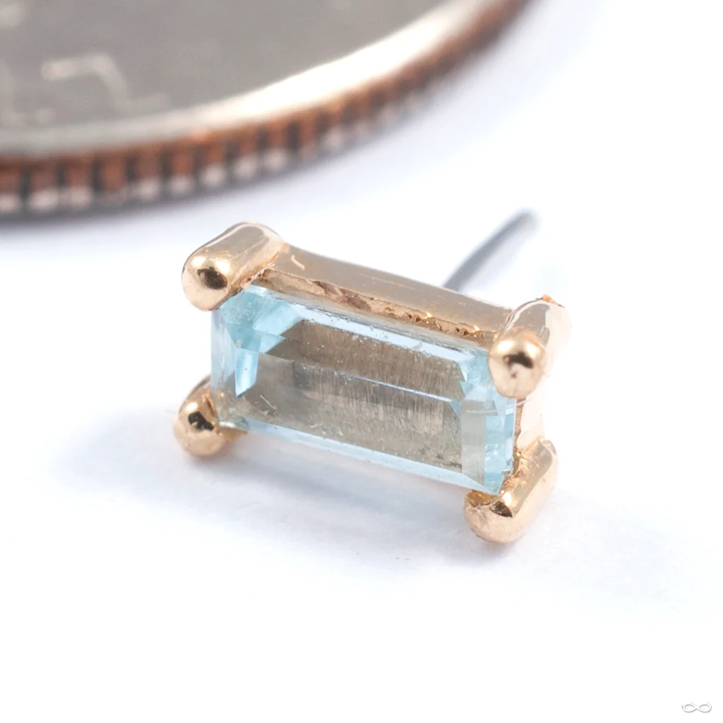 Prong-set Dream Press-fit End in Gold from Quetzalli