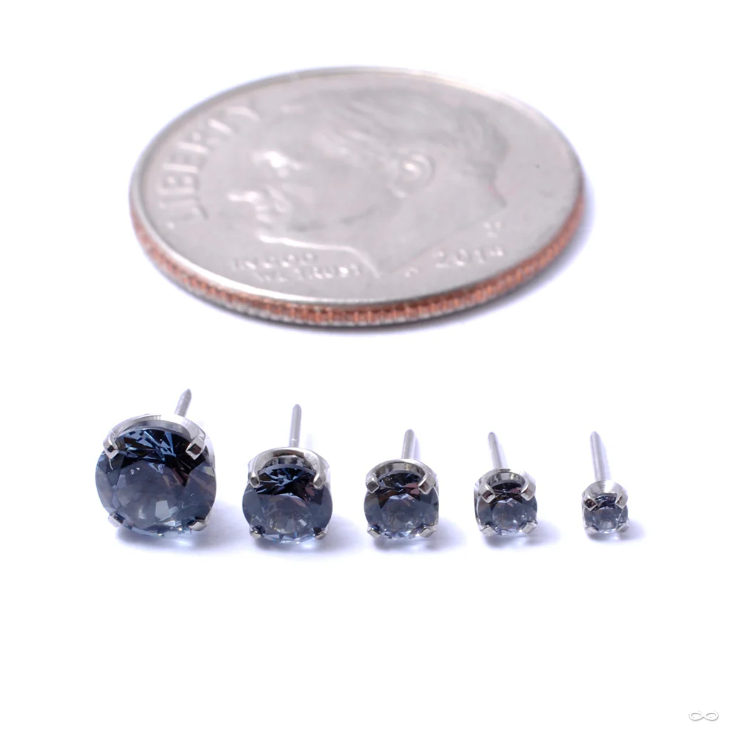 Prong-set Gemstone Press-fit End in Titanium from NeoMetal - Image 13