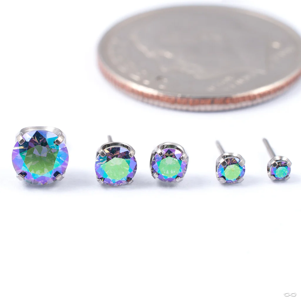 Prong-set Gemstone Press-fit End in Titanium from NeoMetal - Image 15
