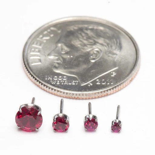 Prong-set Gemstone Press-fit End in Titanium from NeoMetal - Image 17