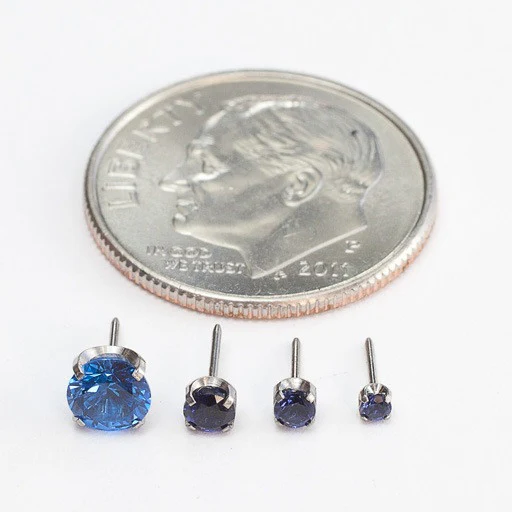 Prong-set Gemstone Press-fit End in Titanium from NeoMetal - Image 18
