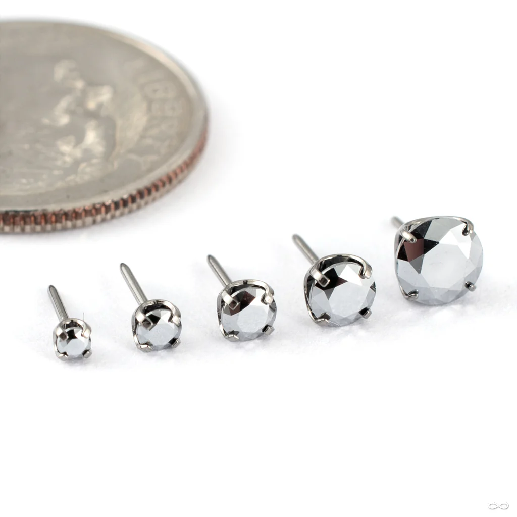 Prong-set Gemstone Press-fit End in Titanium from NeoMetal - Image 9