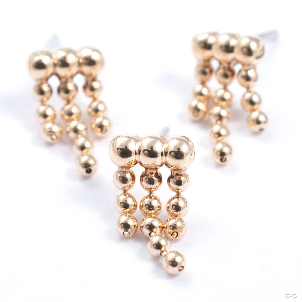 Rain Press-fit End in Gold from Quetzalli