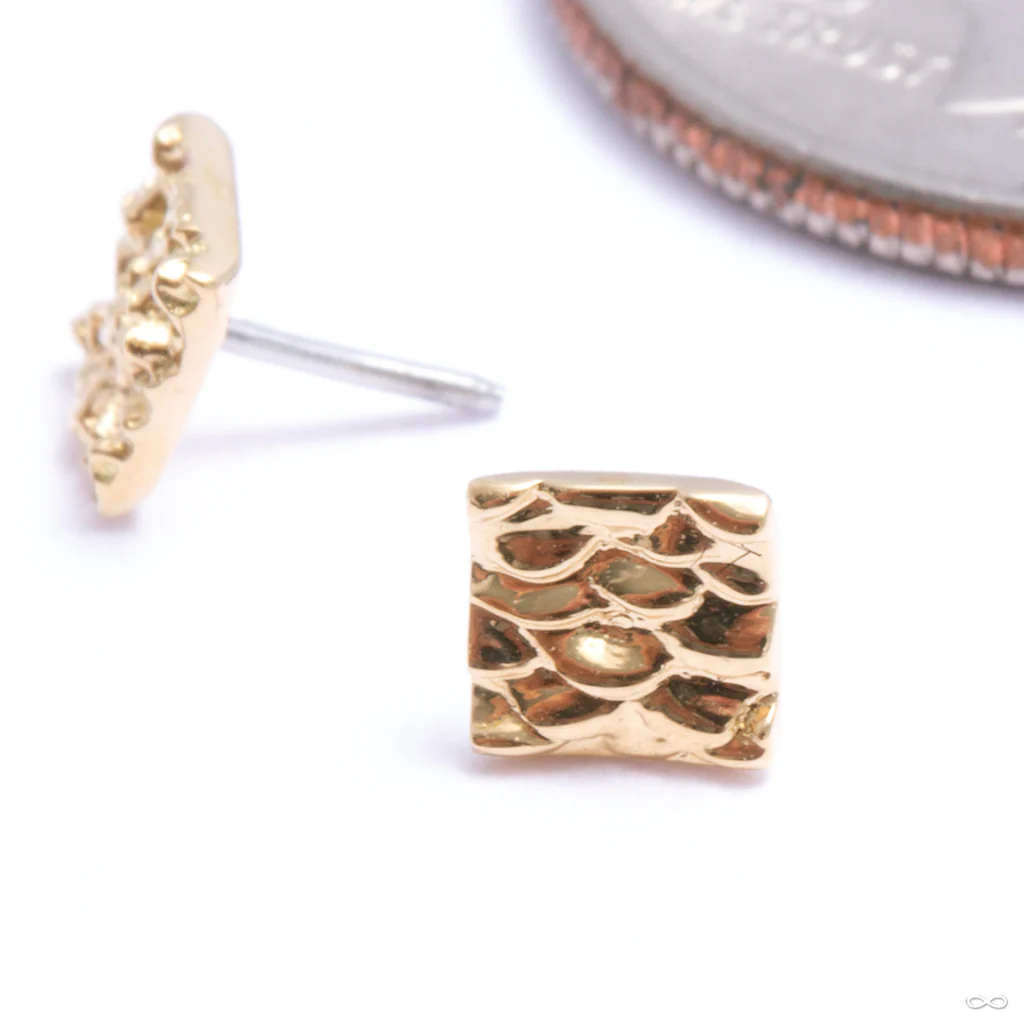 Rhombus of Water Press-fit End in Gold from Auris Jewellery