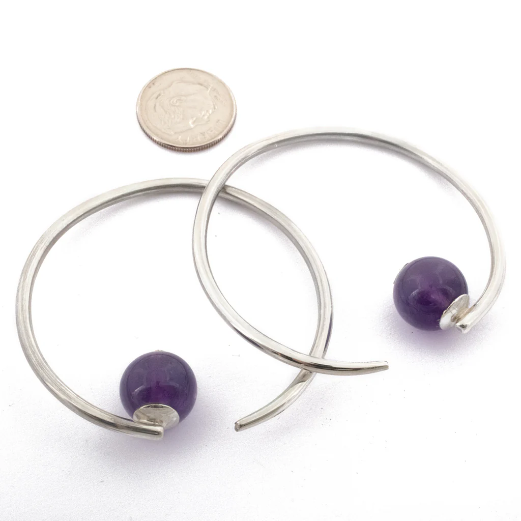 Round Dew Drop Hoops from Diablo Organics - Image 3