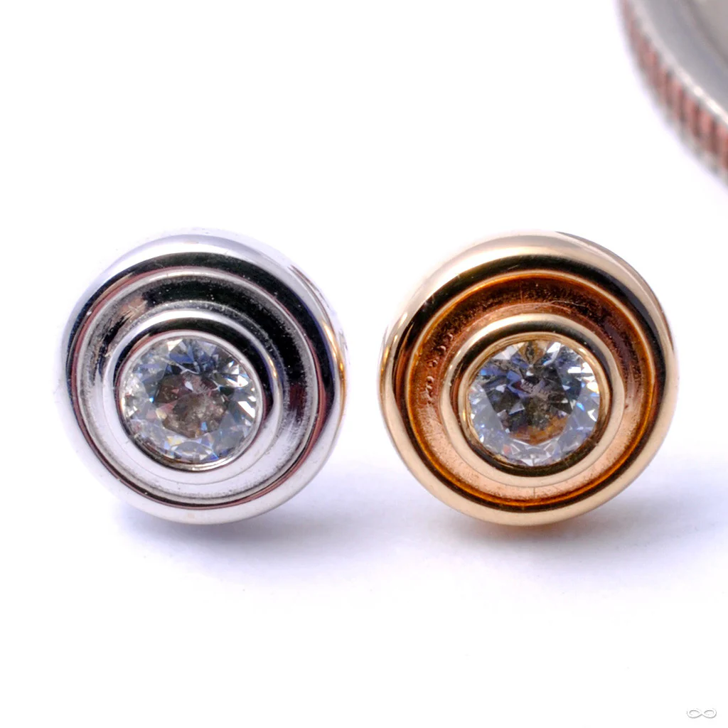 Round Illusion Press-fit End in Gold from BVLA