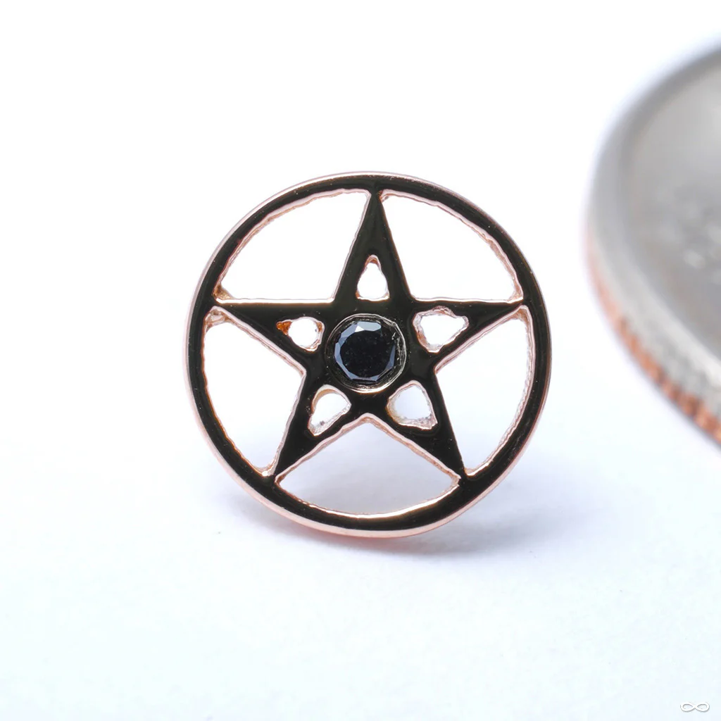 Round Pentagram Press-Fit End in Gold from BVLA - Image 2