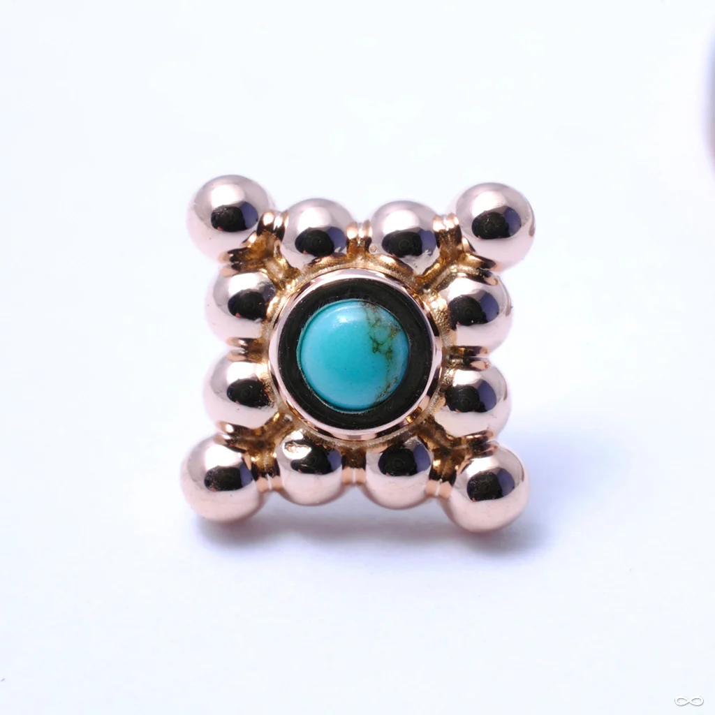 Sabrina with Four Clusters Press-fit End in Gold from Anatometal - Image 3