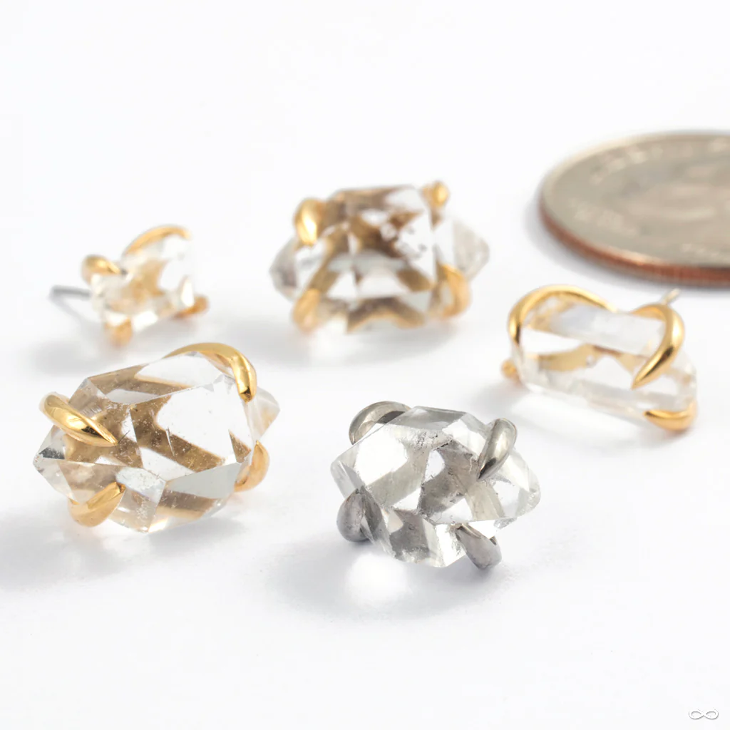 Sacred Love Press-fit End in Gold from Quetzalli