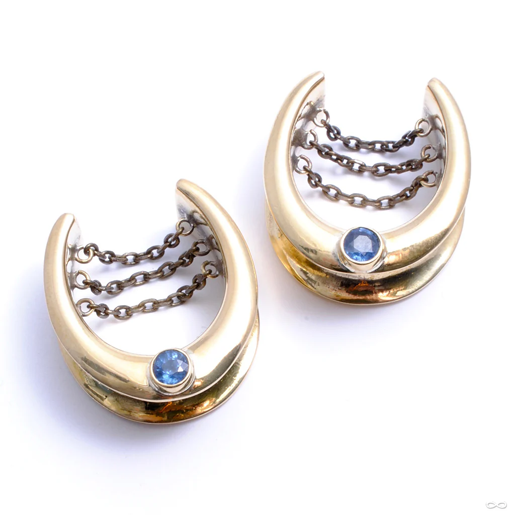 Saddle Spreader Weights with Blue Topaz in 1” from Oracle - Image 2