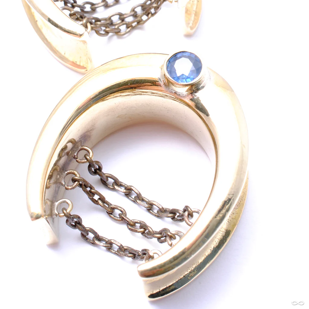 Saddle Spreader Weights with Blue Topaz in 1” from Oracle - Image 3