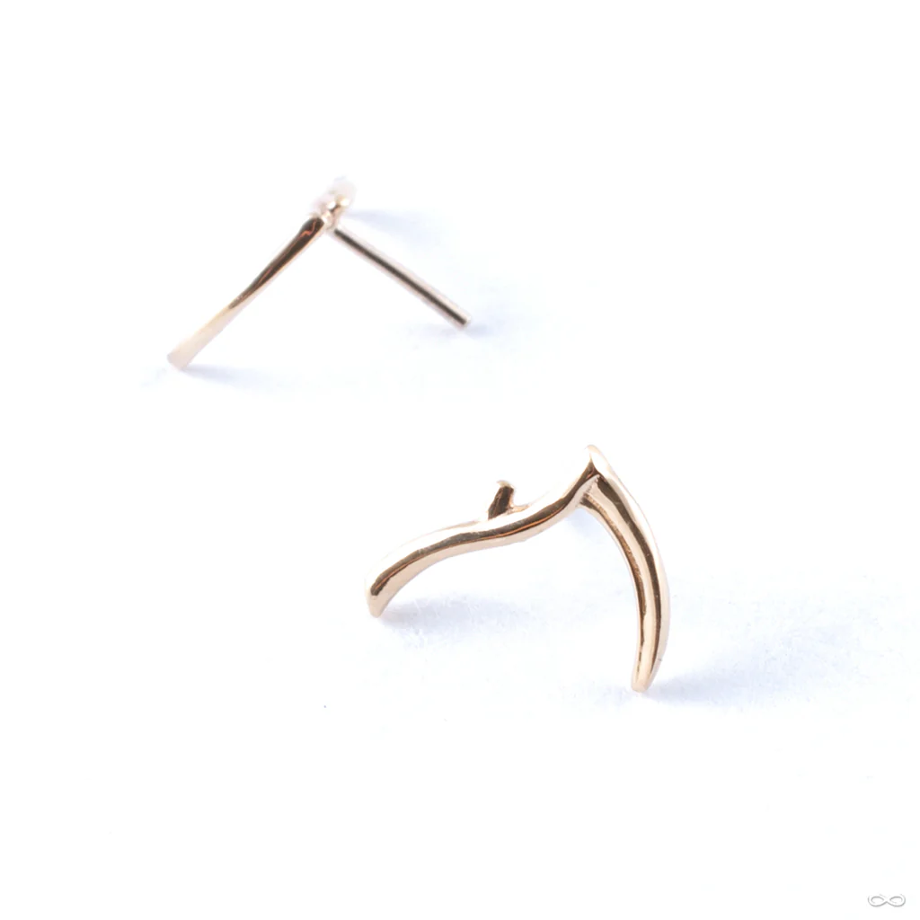 Scythe Press-fit End in Gold from Junipurr Jewelry - Image 4