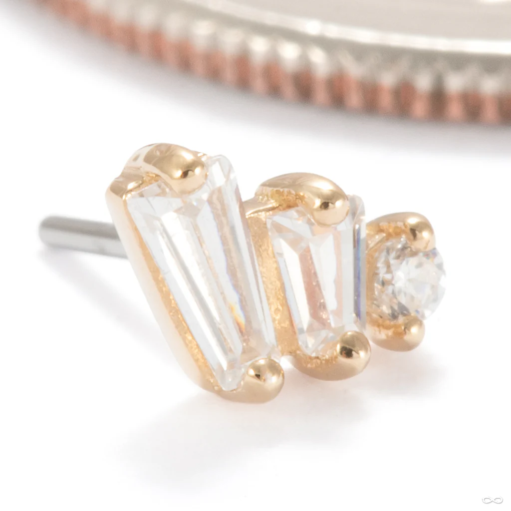 Sequence Press-fit End in Gold from Ember Body Jewelry - Image 3