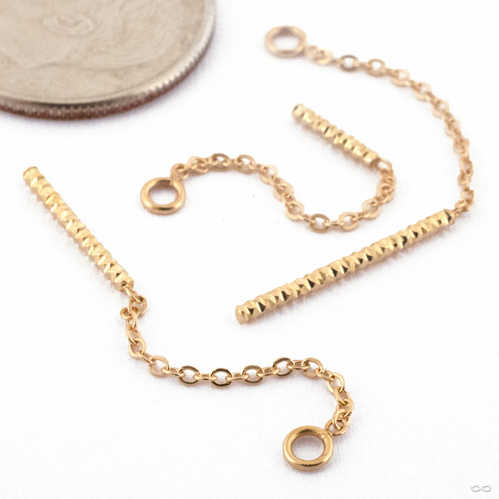 Shimmer Dangle Charm in Gold from Quetzalli