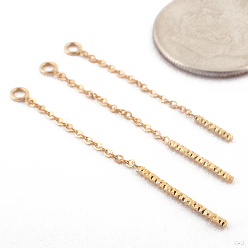 Shimmer Dangle Charm in Gold from Quetzalli - Image 2
