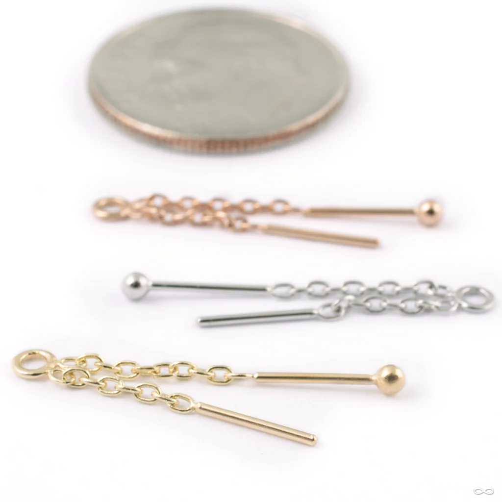 Slim Chance Charm in Gold from Pupil Hall