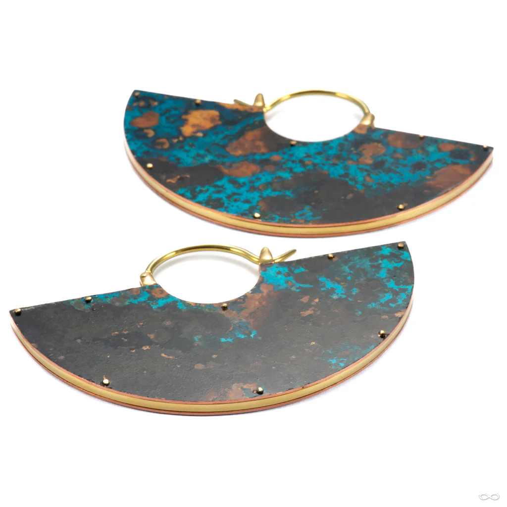 Small Equinox with Space Blue Oxidized Face from Quetzalli - Image 2