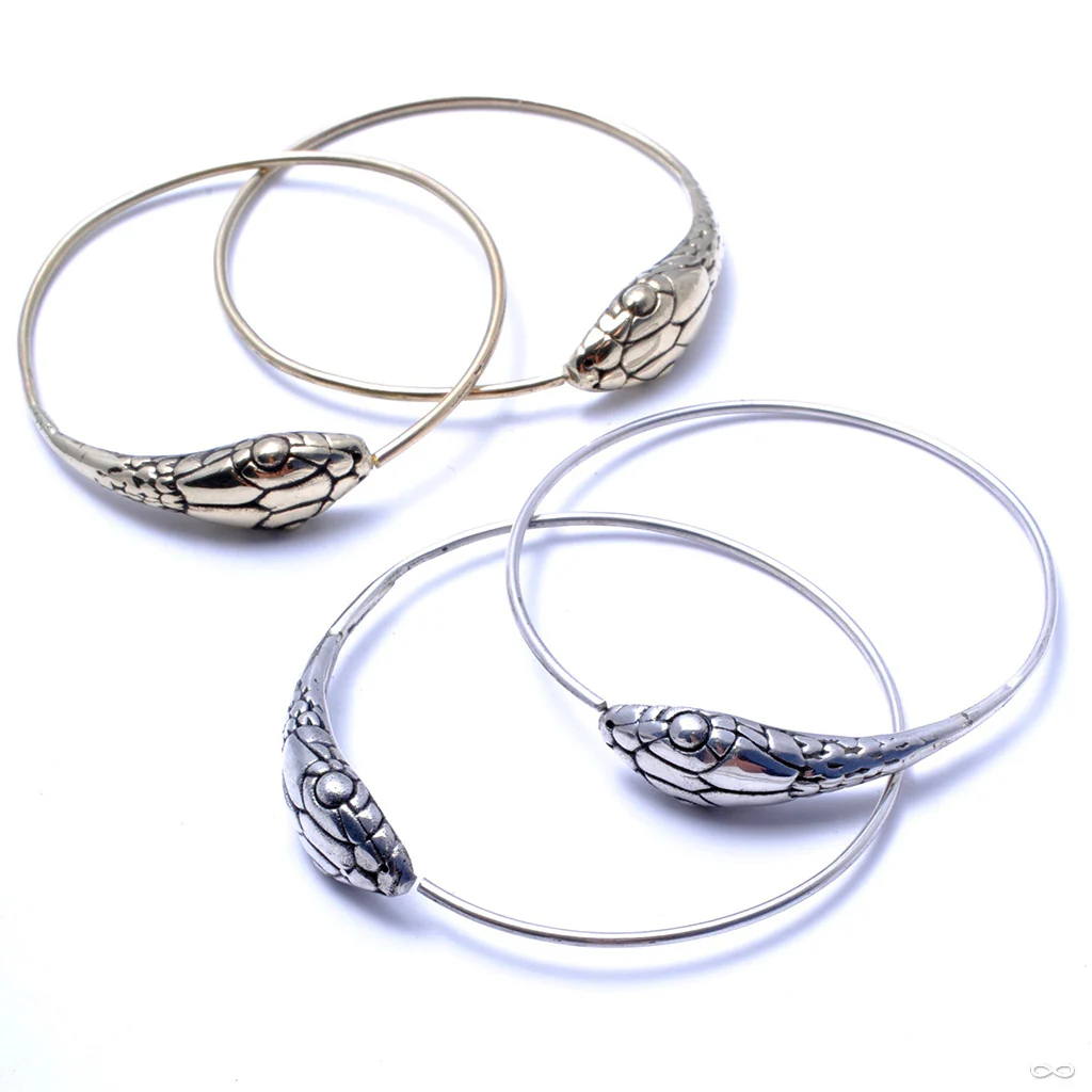 Snake Hoop Earrings from Eleven44