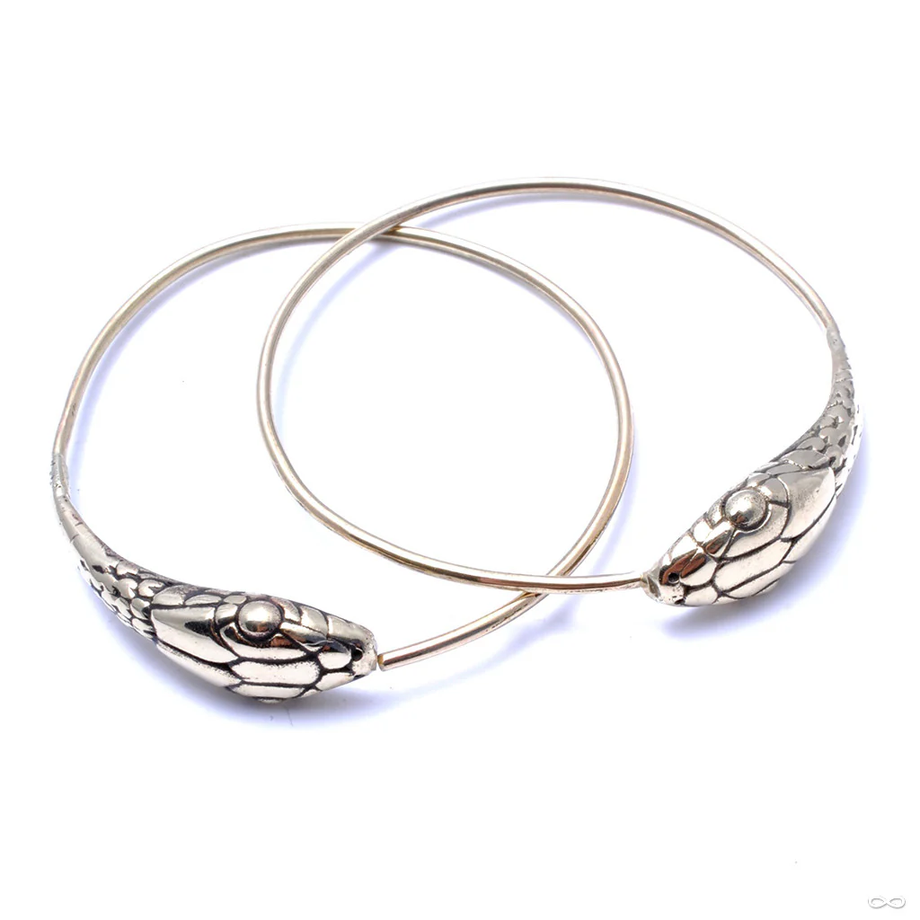 Snake Hoop Earrings from Eleven44 - Image 2