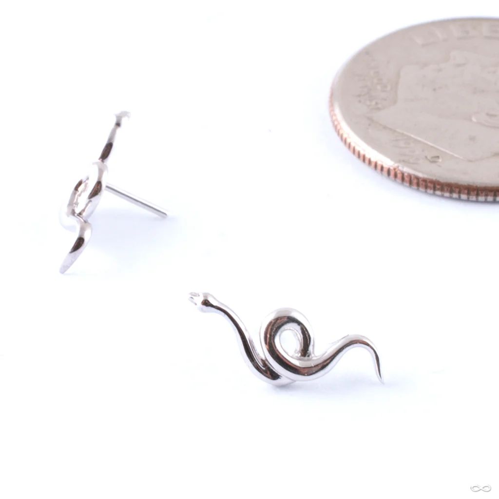 Snake Press-fit End in Gold from Junipurr Jewelry - Image 3
