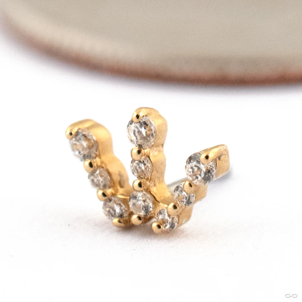 Snippet Press-fit End in Gold from Ember Body Jewelry - Image 4