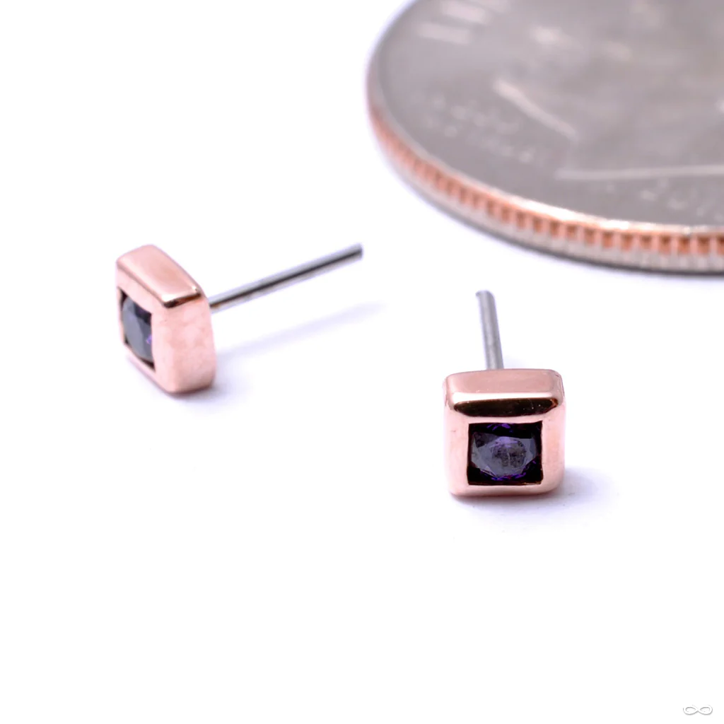 Square Stone Press-fit End in Gold from LeRoi - Image 10