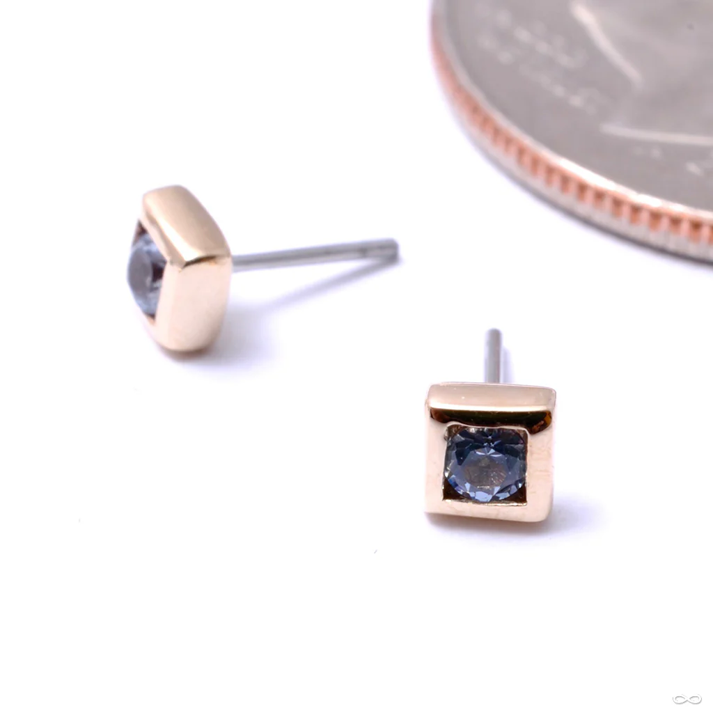 Square Stone Press-fit End in Gold from LeRoi - Image 12