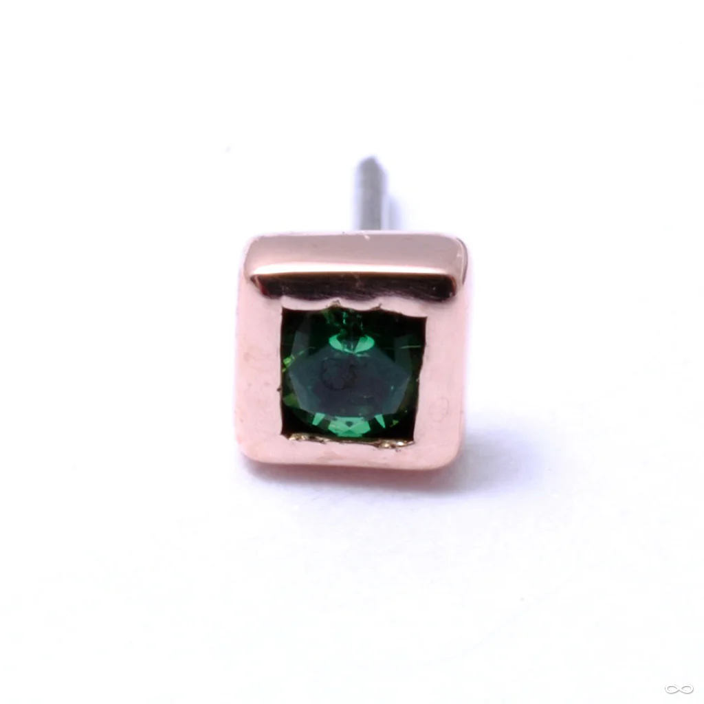 Square Stone Press-fit End in Gold from LeRoi - Image 5