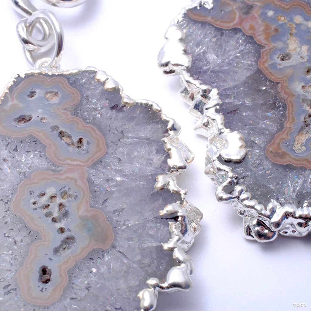 Stalactite Dangles with Silver Coils from Diablo Organics - Image 2