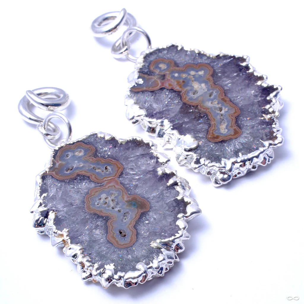 Stalactite Dangles with Silver Coils from Diablo Organics - Image 3