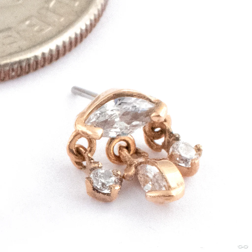 Stargazer Press-fit End in Gold from Maya Jewelry - Image 2