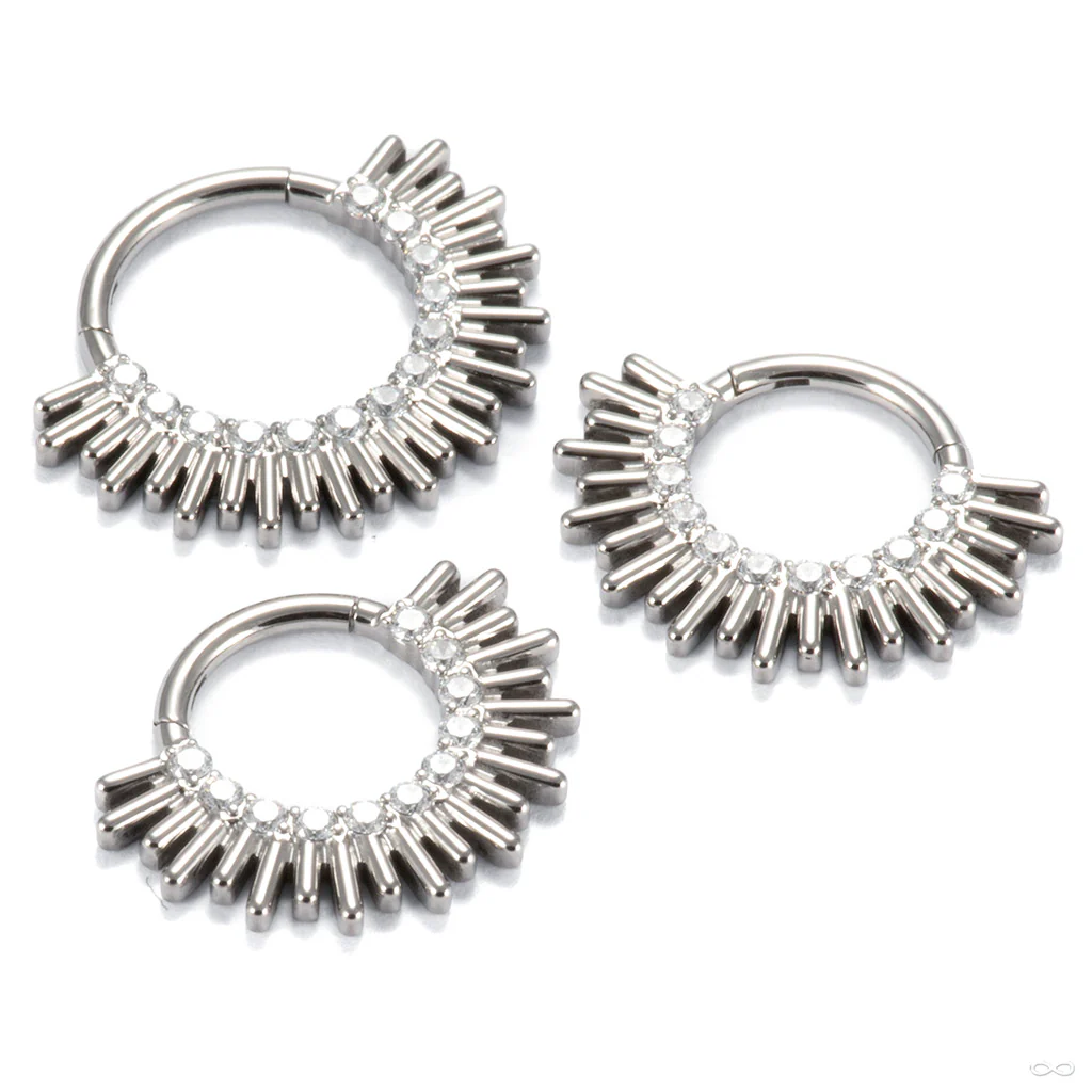 Sun Ray Gem Clicker in Titanium from Diablo Organics