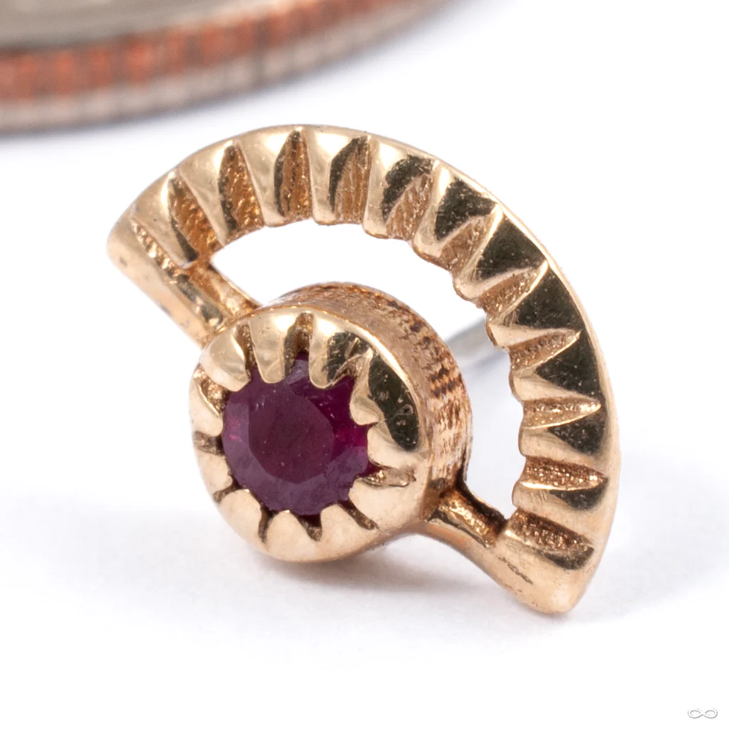 Sun Ray Press-fit End in Gold from Tawapa - Image 4