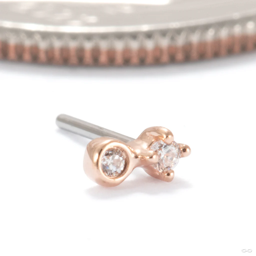 Sweet Nothing Press-fit End in Gold from Ember Body Jewelry - Image 2