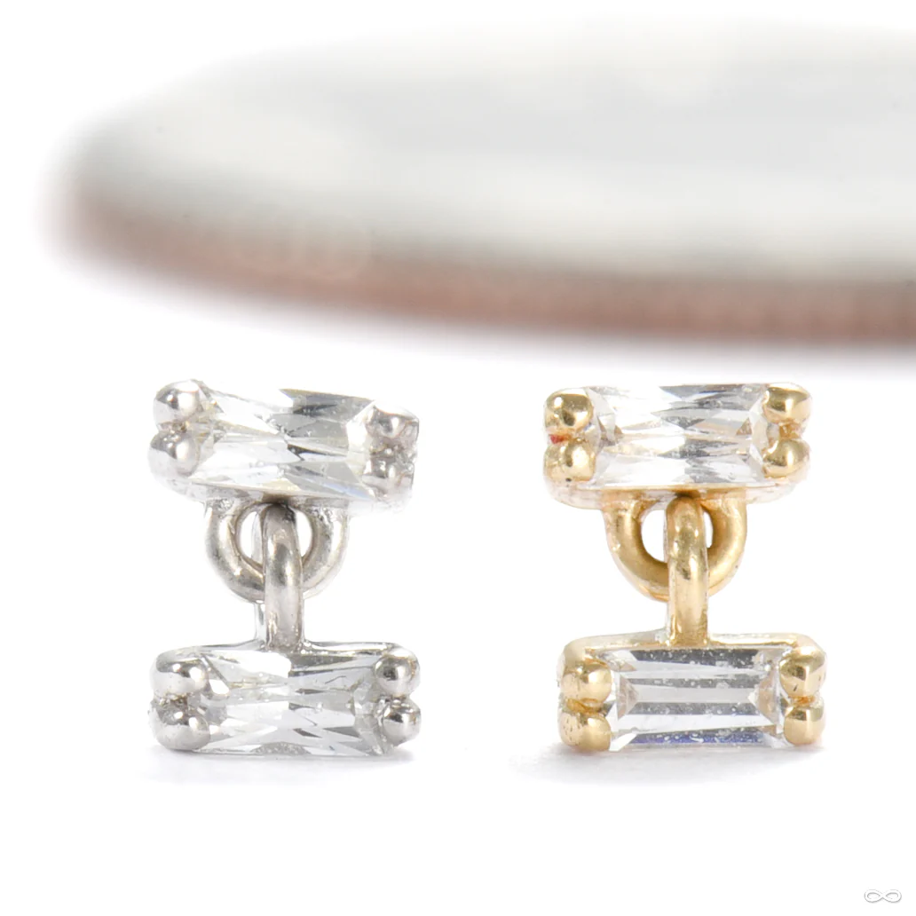 Tandem Press-fit End in Gold from Ember Body Jewelry