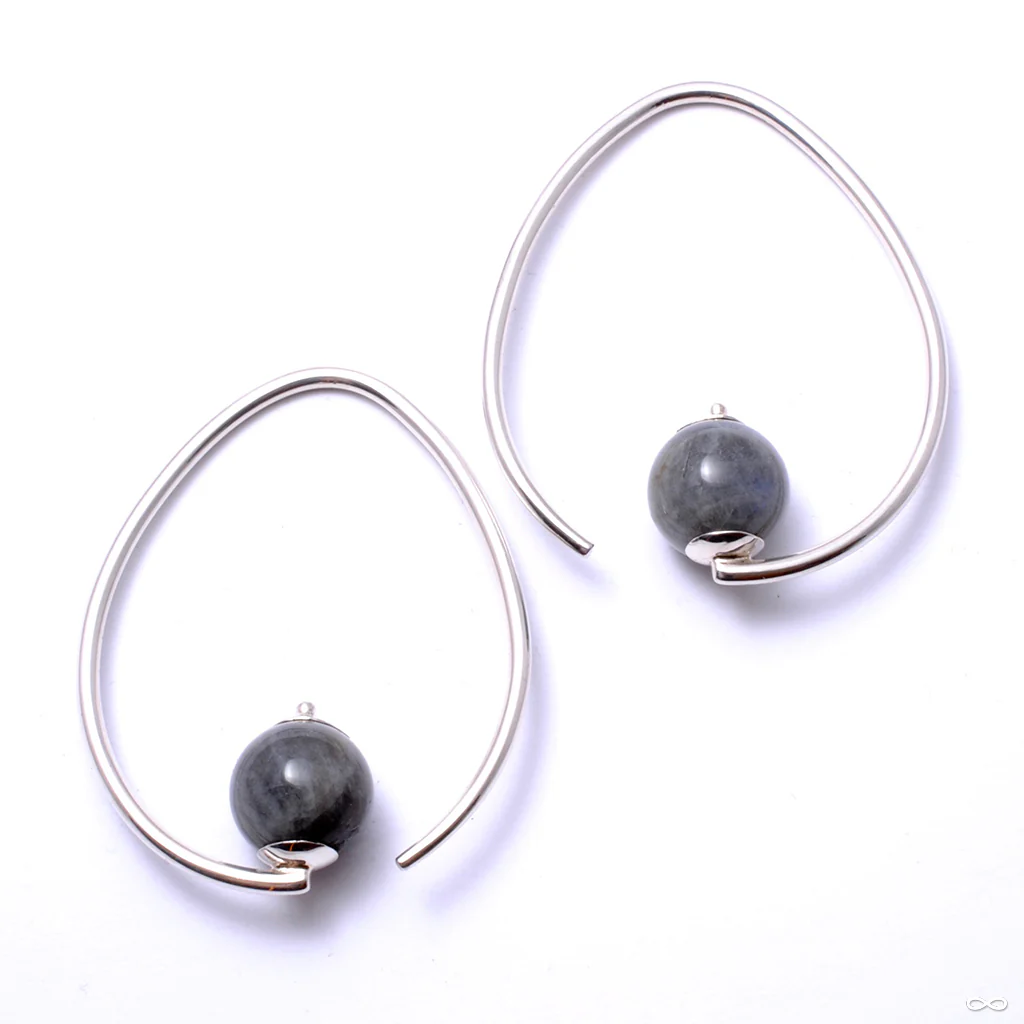 Tear Dew Drop Hoops from Diablo Organics